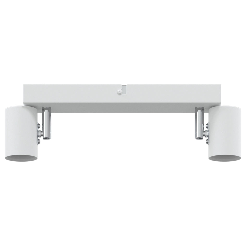 Faretto da soffitto vitaXL 2 vie regolabile bianco E27
