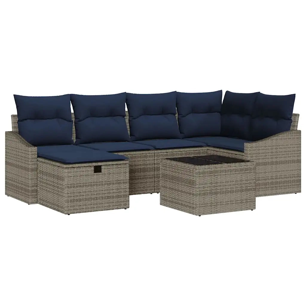 Set di divani con cuscino 3 pcs polyrattan 3360626