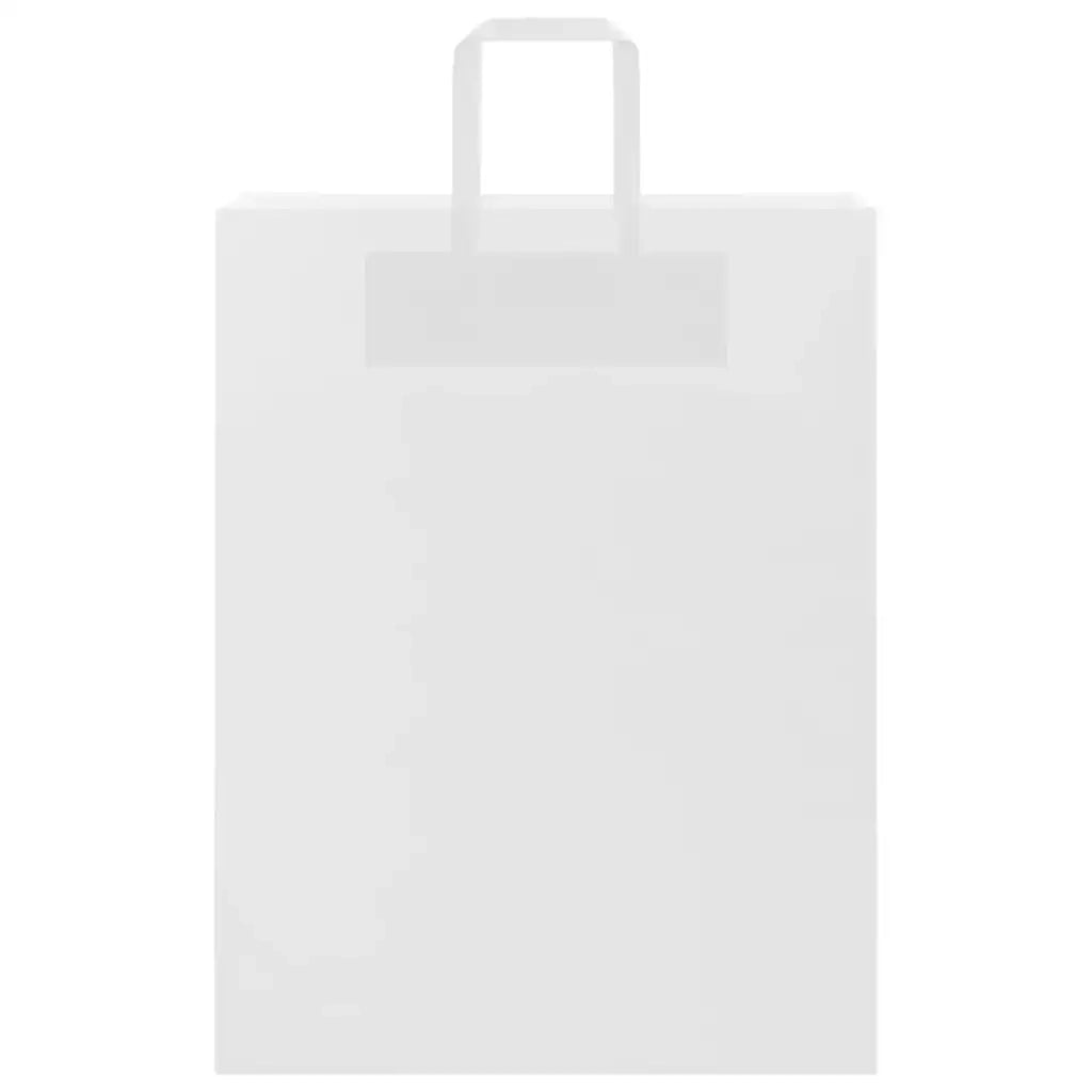 vidaXL Sacchetti di Carta 50 pz con Manici Bianchi 32x12x42 cm