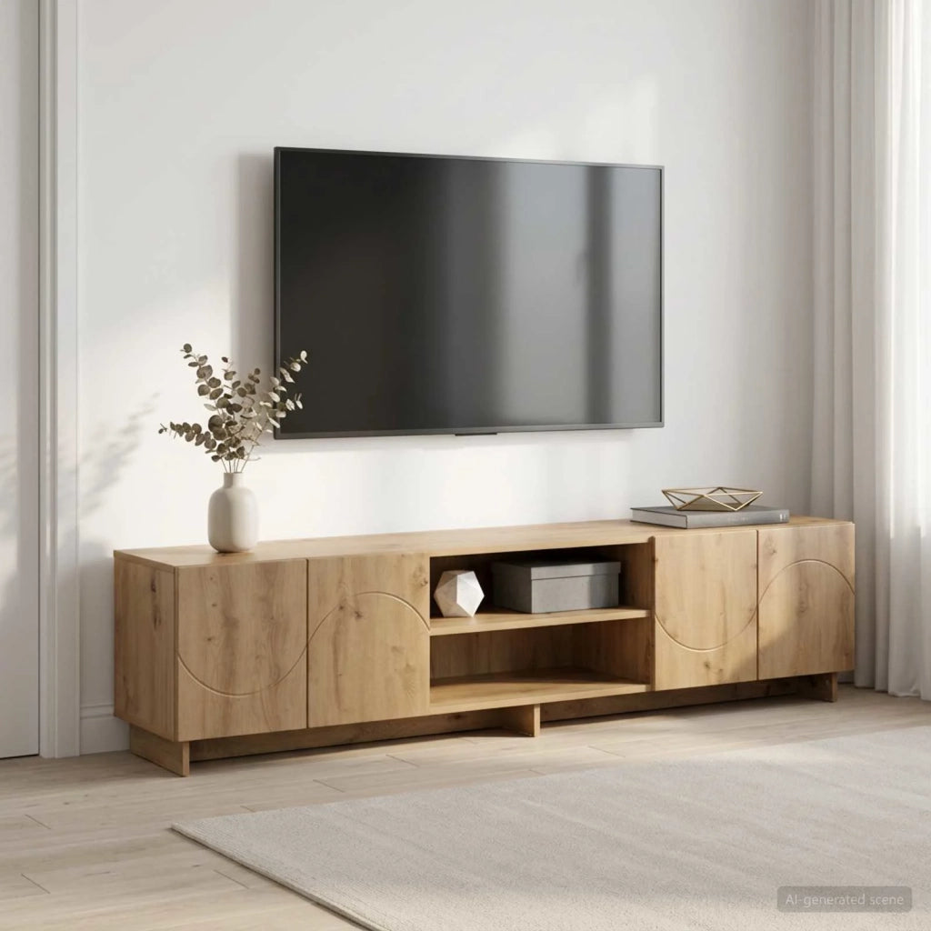 Supporto TV 179.5 x 34.5 x 40 cm Rovere Artigianale 8011503