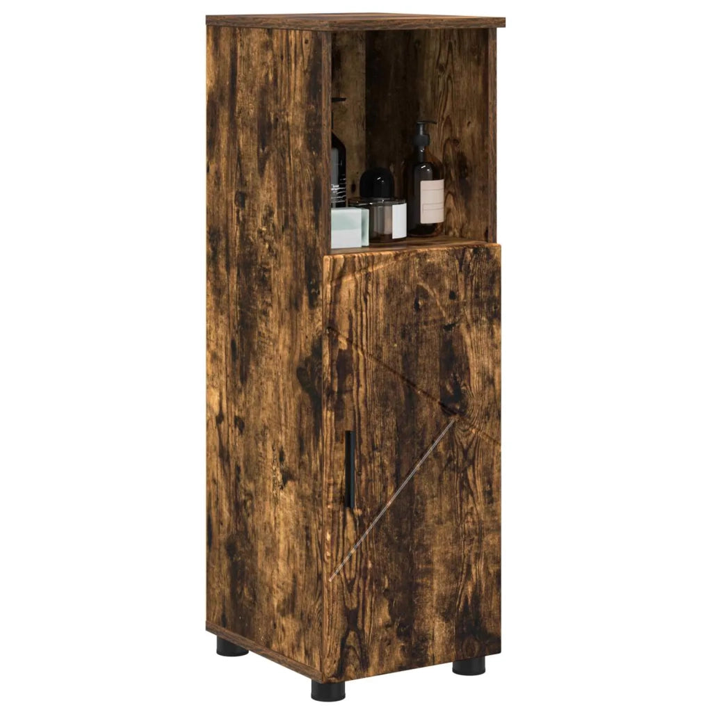 Mobile da Bagno con archiviazione Rovere fumé 30 x 35 x 95 cm 883319