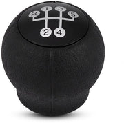 Pomma di cambio a 5 velocità - Universale - Manopola di cambio - Manopola di ricambio - Alta qualità - Nero/Argento - Pompa di cambio