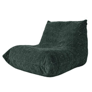 Poltrona pouf relax ergonomica in flanella con imbottitura morbida per soggiorno e camera verde