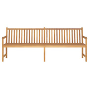 Panca da Giardino 228 cm in Legno Massello di Teak 316624