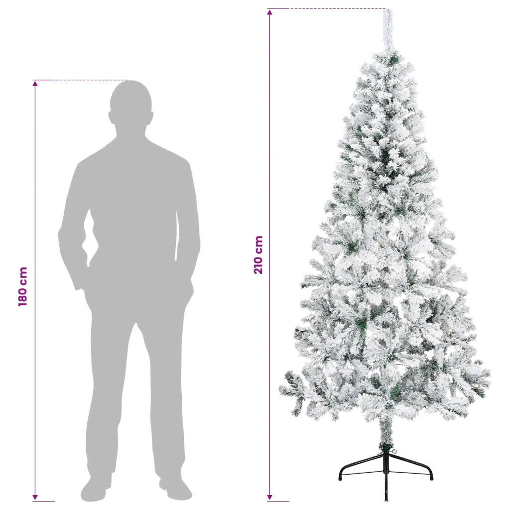 Albero di Natale artificiale 210 cm PVC e Acciaio 42055198