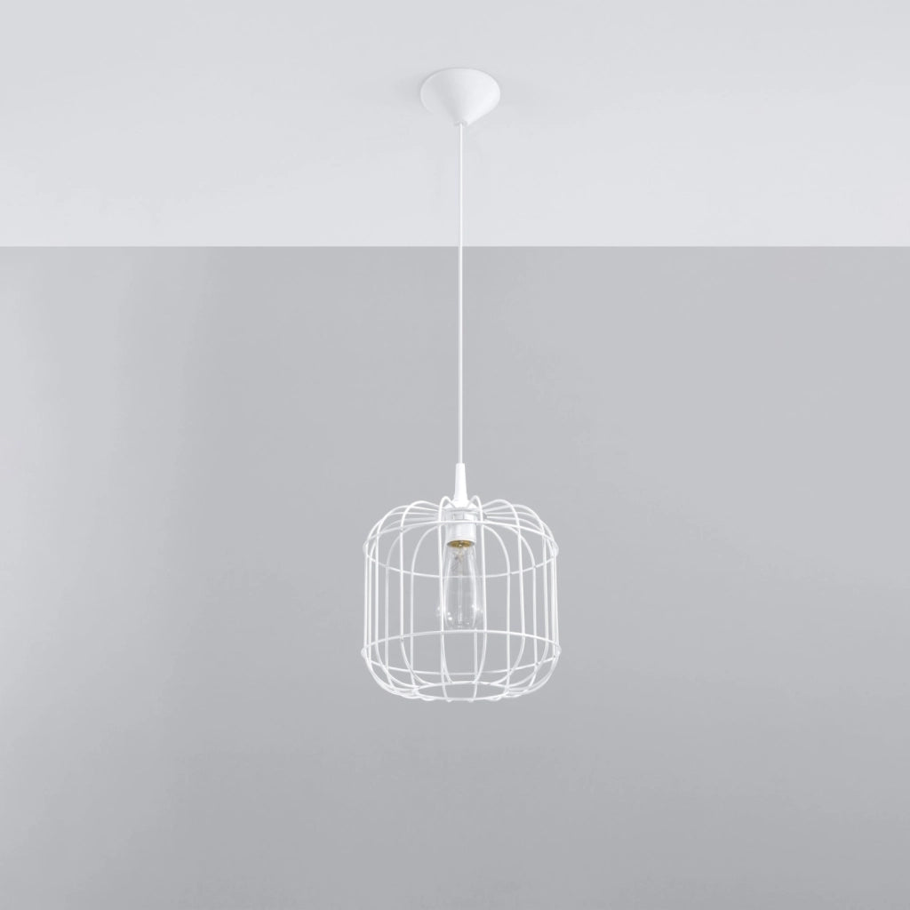 Lampada a sospensione Druida Pure Lume bianca metallo E27 25cm