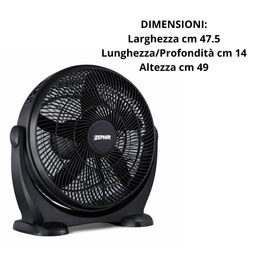 Ventilatore da terra e muro zefir modello zbf04cm ad alta velocità