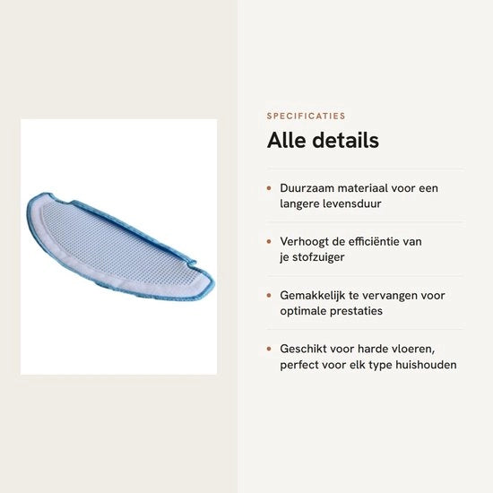 Set di sostituzione per aspirapolvere 6 pezzi - Pannelli sostitutivi - Per Ecovacs DEEBOT OZMO T8 - Alta qualità - Materiale duraturo - Utilizzo prático - Set di dweildoek