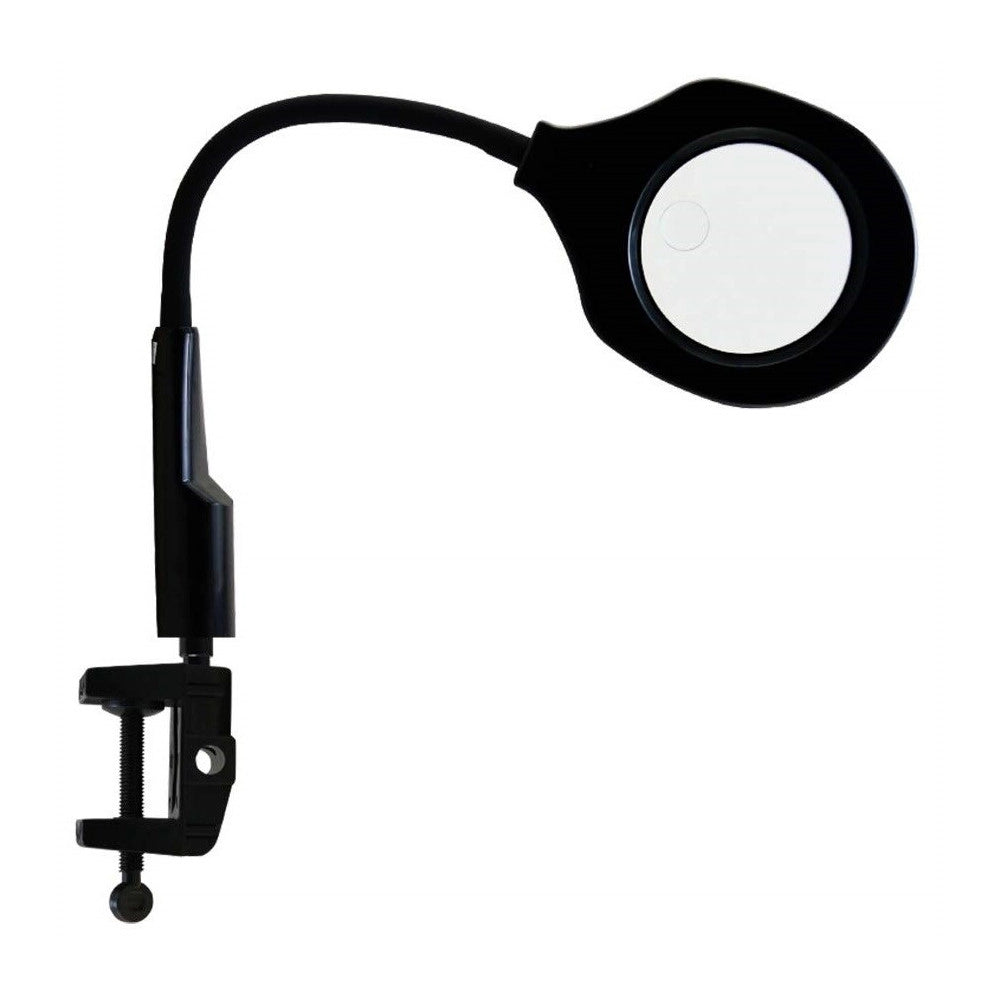 Trade Shop - Lampada Lente Di Ingrandimento 5x 10x 9145t Tavolo Luce 36 Led Supporto Morsetto -