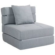 Poltrona letto ¨C Zephmum ¨C Tessuto grigio chiaro