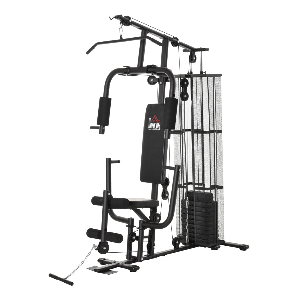 Attrezzo Palestra Multifunzione ¨C zephmum ¨C Nero Acciaio 150x110x210cm
