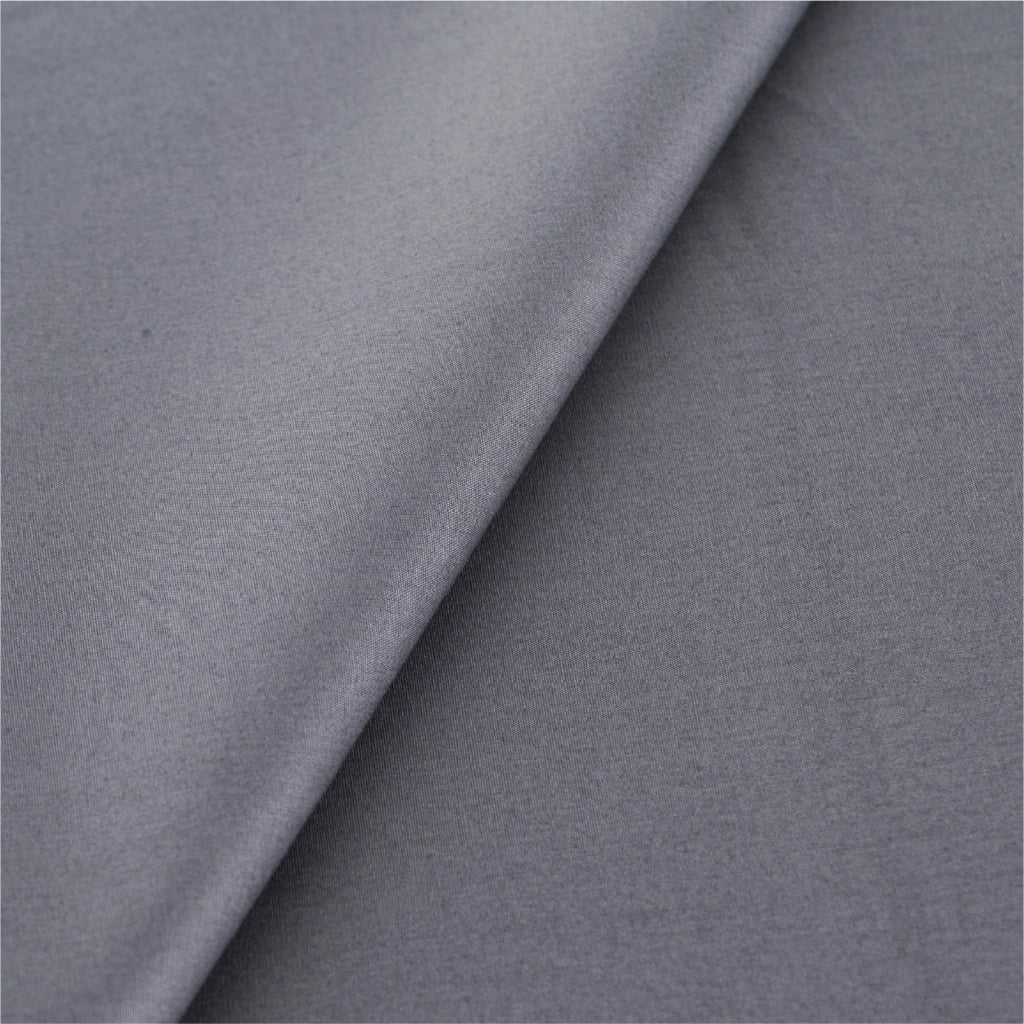Completo Lenzuola Matrimoniale 100% Cotone Percalle 210 Tc Certificato OEKO-TEX Confezionato in Italia Lenzuolo con Angoli Maxi 30 cm, 2 Federe con Patella Antracite