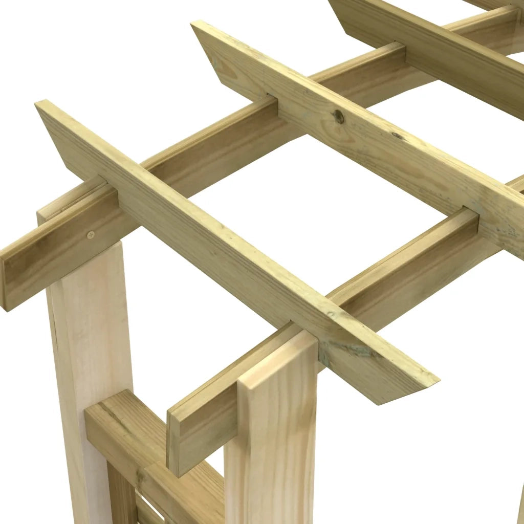 Arco a Traliccio 110x60x210 cm in Pino Massello Impregnato 318560