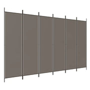 Divisorio a 6 Pannelli-Set di 6 pannelli Paravento Antracite 300x200 cm Tessuto