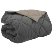 Piumone | Duvet Invernale Grigio chiaro e Antracite 200 x 220 cm