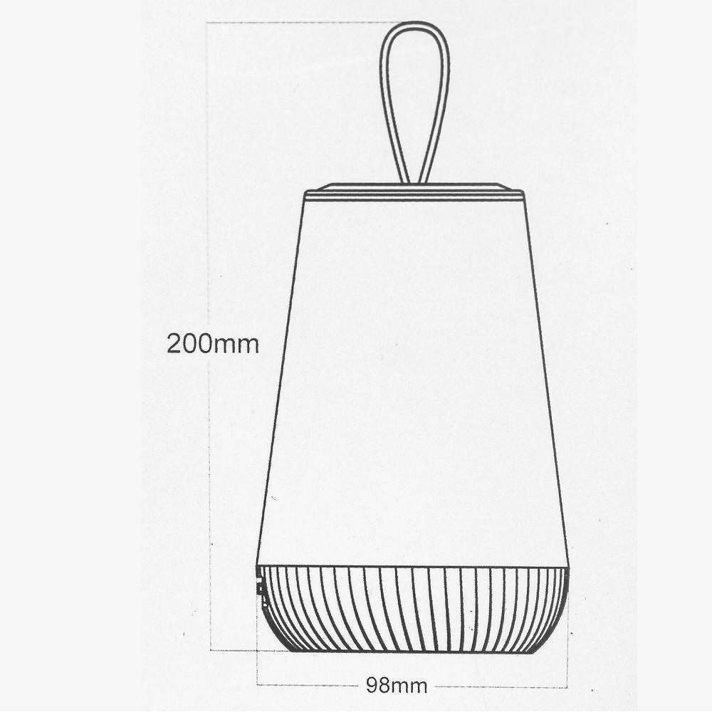 Trade Shop - Lampada Ricaricabile Portatile Led Rgb Bambini Relax Notturna Touch Dimmerabile 3w -