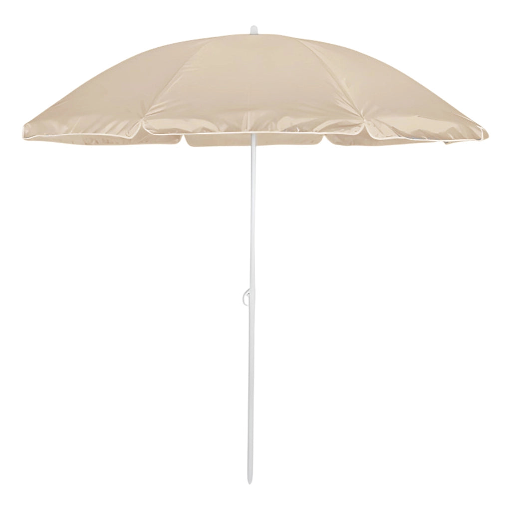 Marvin Ombrellone da Spiaggia FLEXY Inclinabile con Borsa Portatile 200 cm e Palo in Alluminio Telo in Tessuto Pol Ecrù