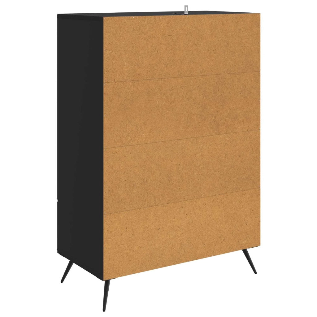 Credenza Nero 66 x 34,5 x 95 cm Legno ingegnerizzato