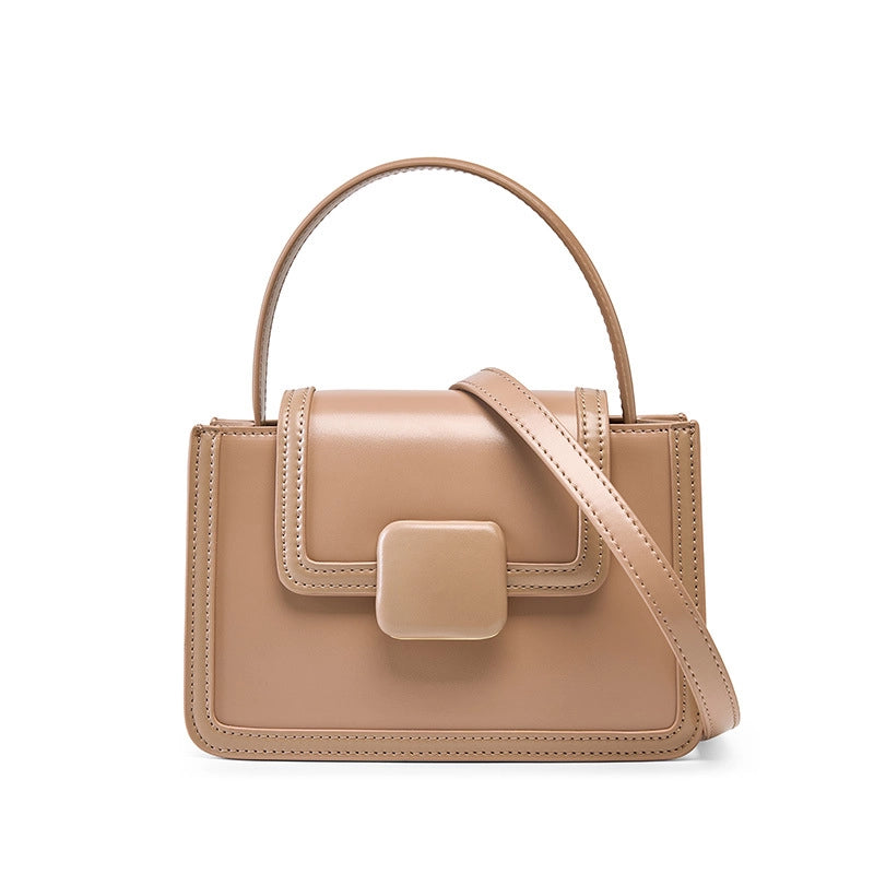 Borse da donna alla moda in vera pelle, portafoglio, borsa a tracolla, borsa con manico superiore, borsetta marrone