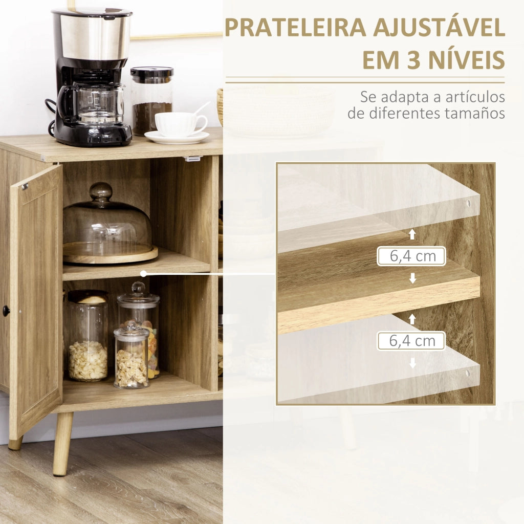 Mobile Consolle Ingresso ¨C Xylo ¨C Rattan Naturale 80x39x70 cm