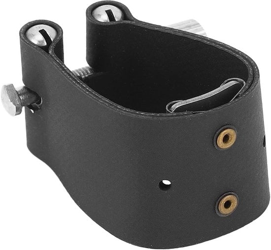 Accessorio per tenorsassofono - Sostegno di attacco - Fissaggio di ottone - Supporto per tenorsassofono - Fissaggio di ottone con guaina in pelle PU - Accessorio compatto - Ottimale funzionalità - Sostegno per tenorsassofono