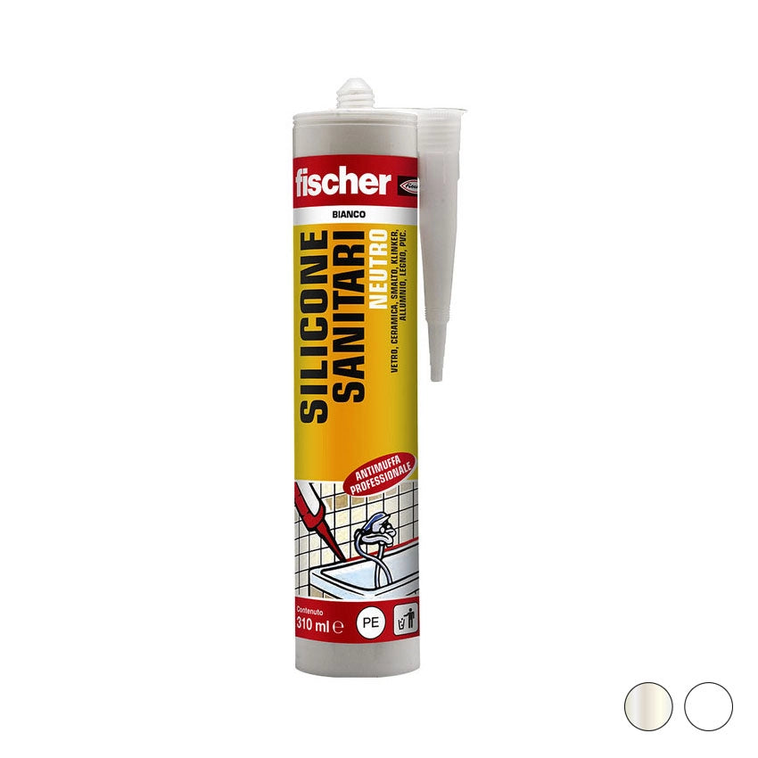 SILICONE SANITARI NEUTRO SNS- Bianco - 310 ml- FISCH- pezzi 1