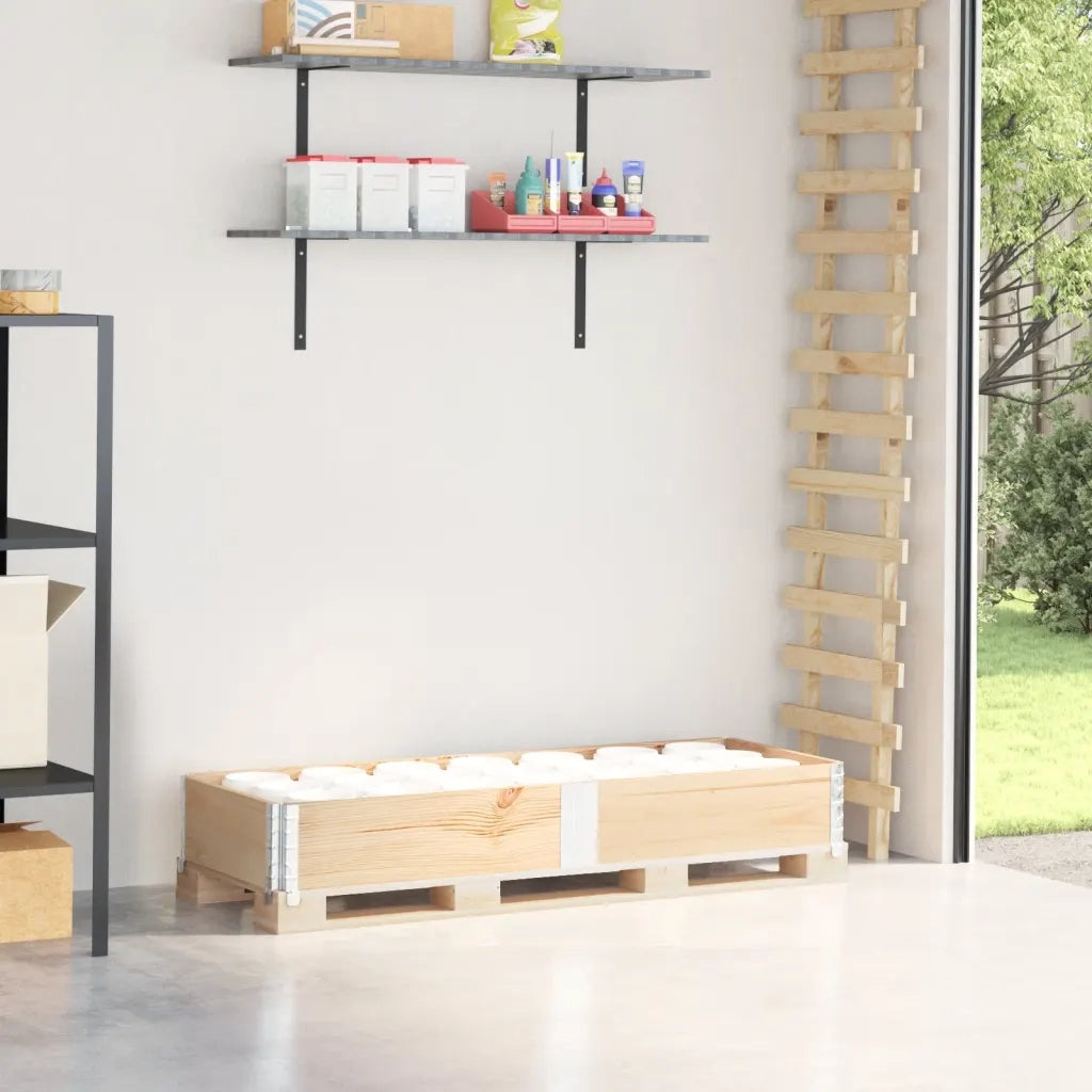 vidaXL Paretale per Pallet 150x50 cm in Legno Massello di Pino