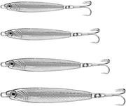 Accessori per pesca a spola - Disegno realistico - Tubo metallico - 20g/30g/40g/60g - Accessori per pesca di pesce - Riflettente - Adatto per diversi tipi di pesce