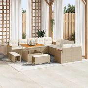 Set Divano da Giardino 13 pcs Beige polyrattan 3362966