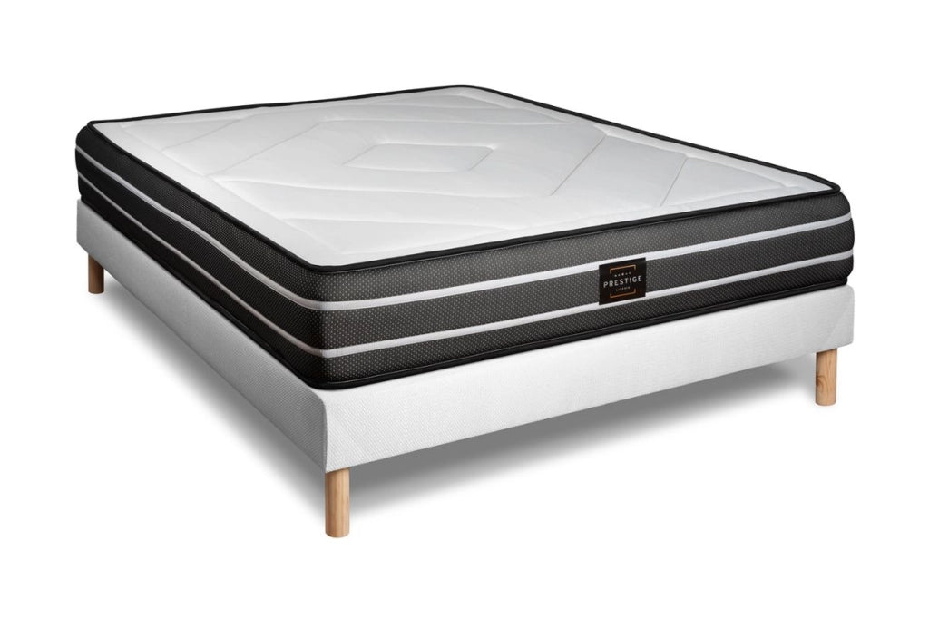 Pacchetto letto completo - Materasso 180x200cm + Box spring con doghe (kit) + 2 cuscini + Piumino - Esclusivo