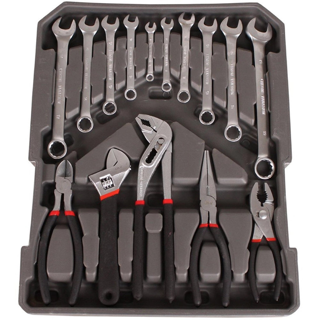 SET CASSETTA ATTREZZI TROLLEY VALIGIA KIT UTENSILI COMPRESI 186 PEZZI