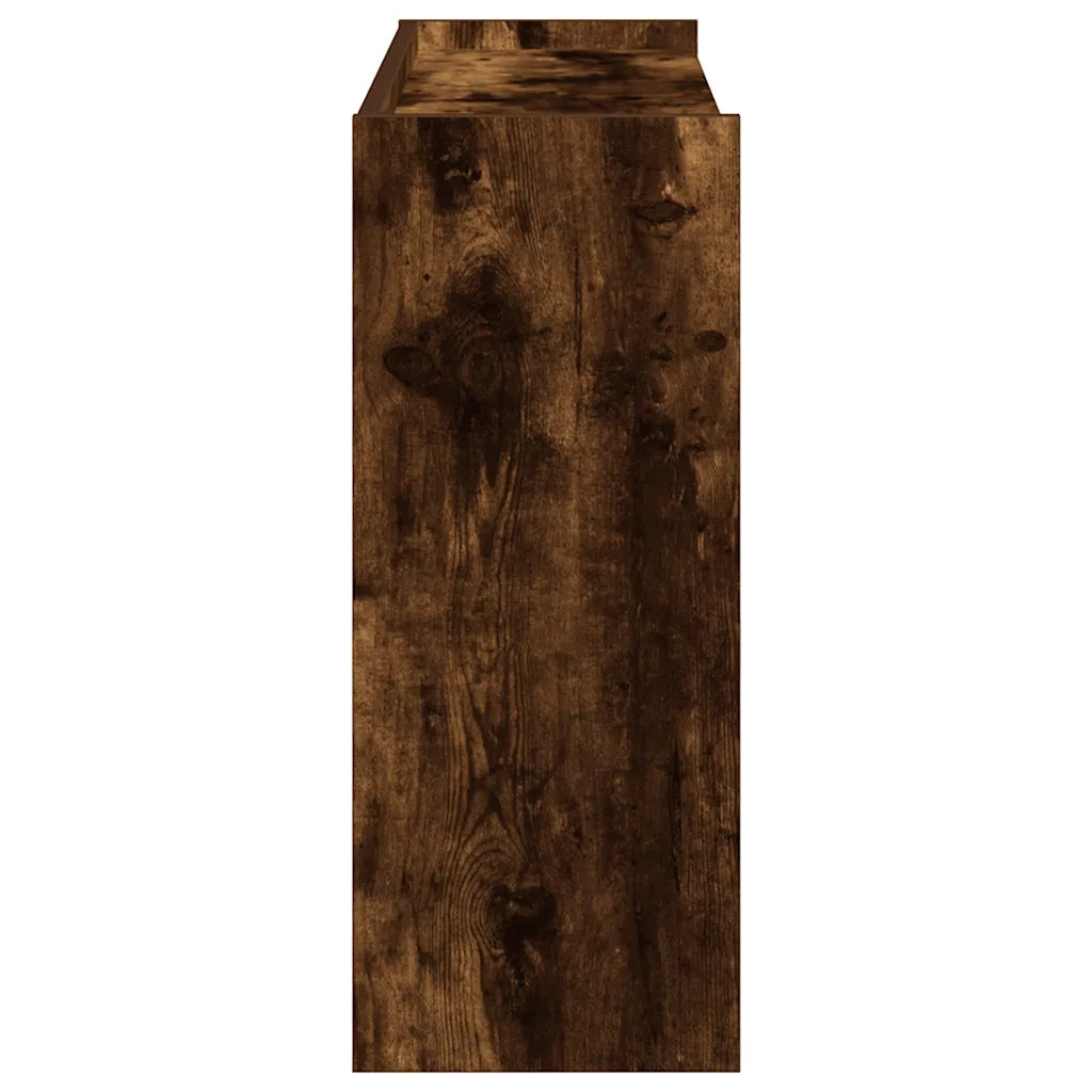 Scarpiera Rovere Fumo 80x25x62 cm in Legno Multistrato 859918