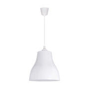 Lampada sospesa minimal bianca cucina E27 25W Struhm