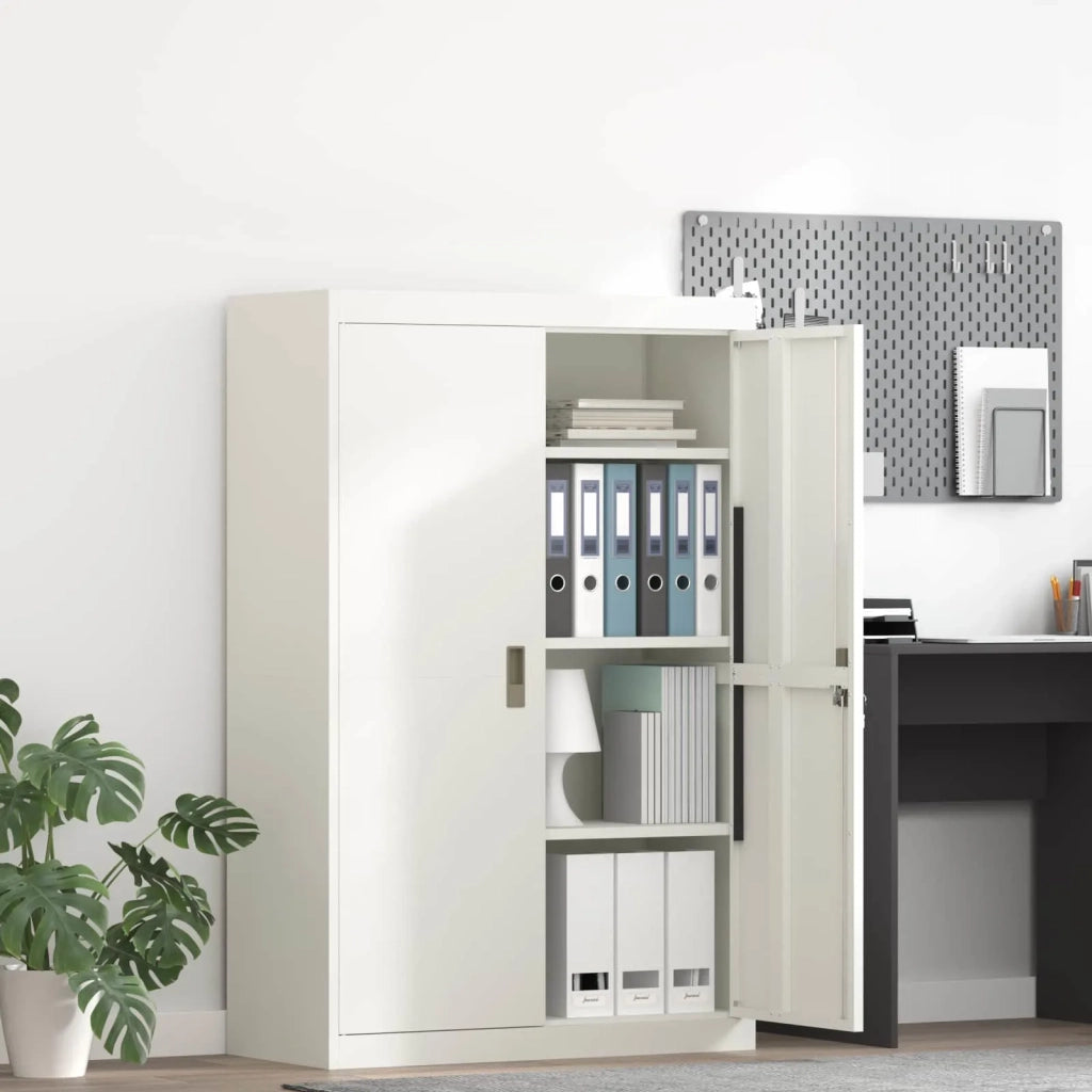 Armadio Bianco 90 x 40 x 140 cm Acciaio