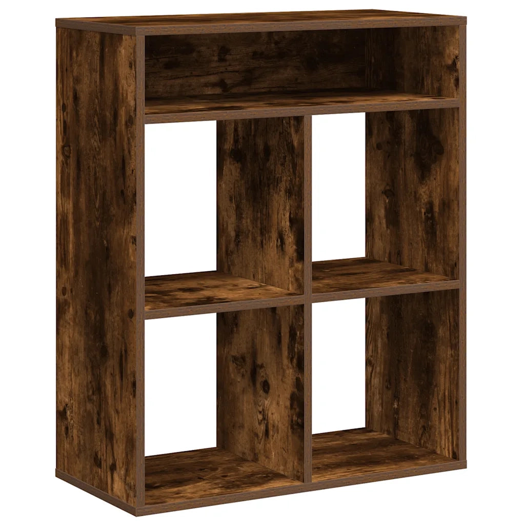 Libreria Rovere Fumo 66x31x80 cm in Legno Multistrato 860296