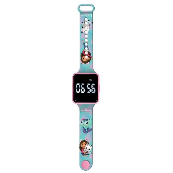 Lexibook - Gabby e la casa magica - Orologio LED connesso - Bracciale regolabile