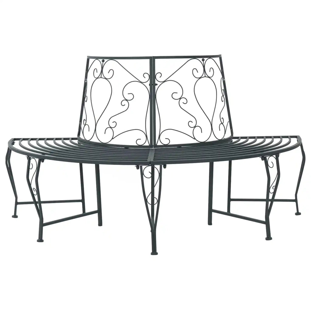 Panchina per Alberi 4-Numero di posti 160 x 80 x 89 cm Acciaio 42029530
