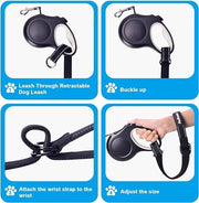 Raccorda per cani - lunga cintura per cani retrattile, cintura per cani retrattile, cintura per cani, raccorda per cani per passeggiate