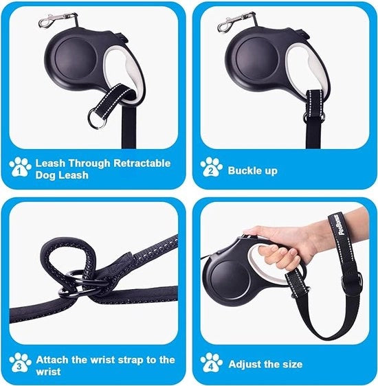 Raccorda per cani - lunga cintura per cani retrattile, cintura per cani retrattile, cintura per cani, raccorda per cani per passeggiate