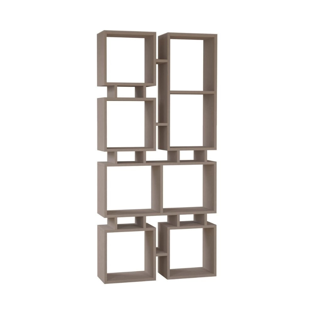 Libreria bifacciale 79x166,5 cm Rail tortora