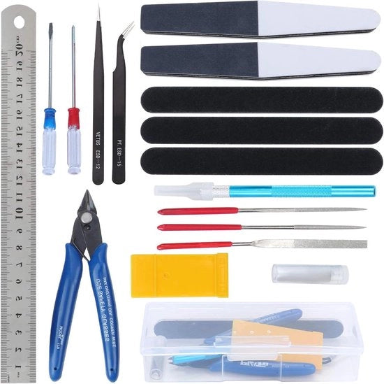 Kit di costruzione per hobby 18 pezzi per modellismo - per riparazione e assemblaggio di modelli base