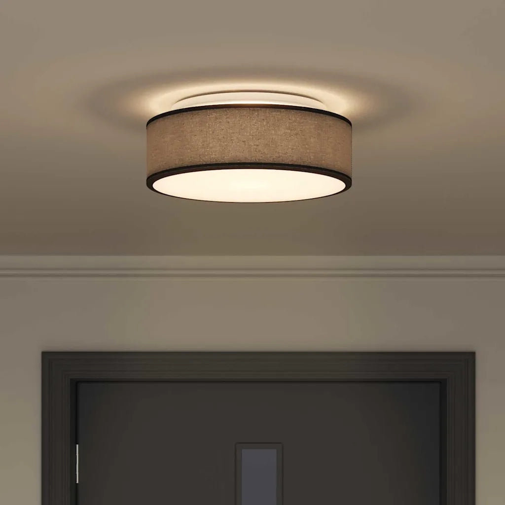 Lampada da soffitto Nero 38 x 38 x 13,5 cm Tessuto CFW2462339
