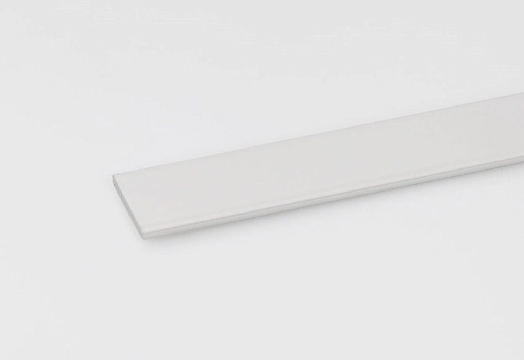 Profilo Da 1 Metro Piatto Alluminio Bianco Mm 20X2 Set 5 Pezzi - Arcansas