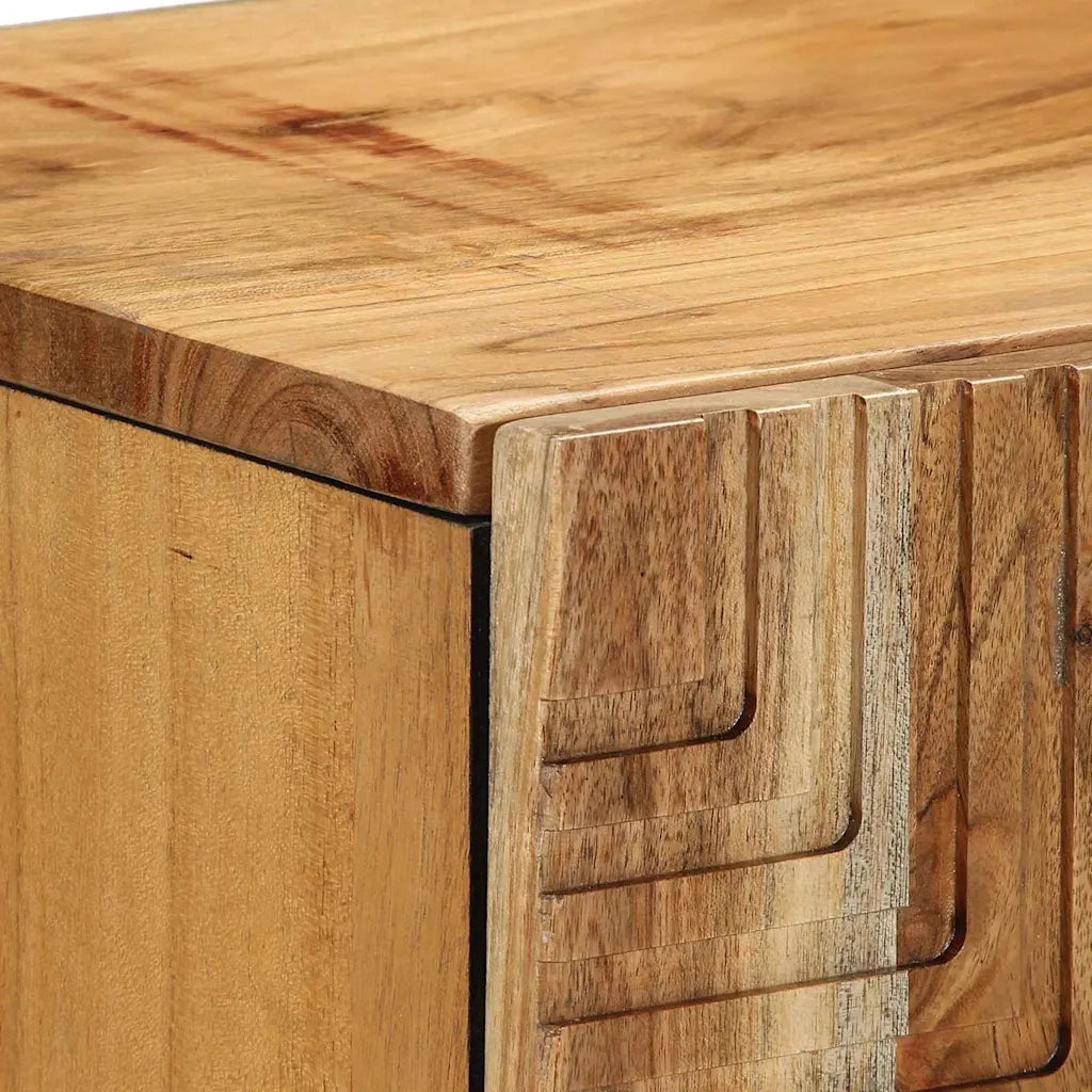 Credenza Naturale 90 x 33,5 x 75 cm Legno di Acacia Massello 4017784