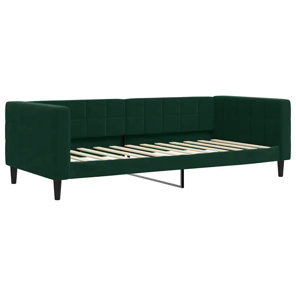 Letto da Giorno Verde Scuro 90x200 cm in Velluto 354010