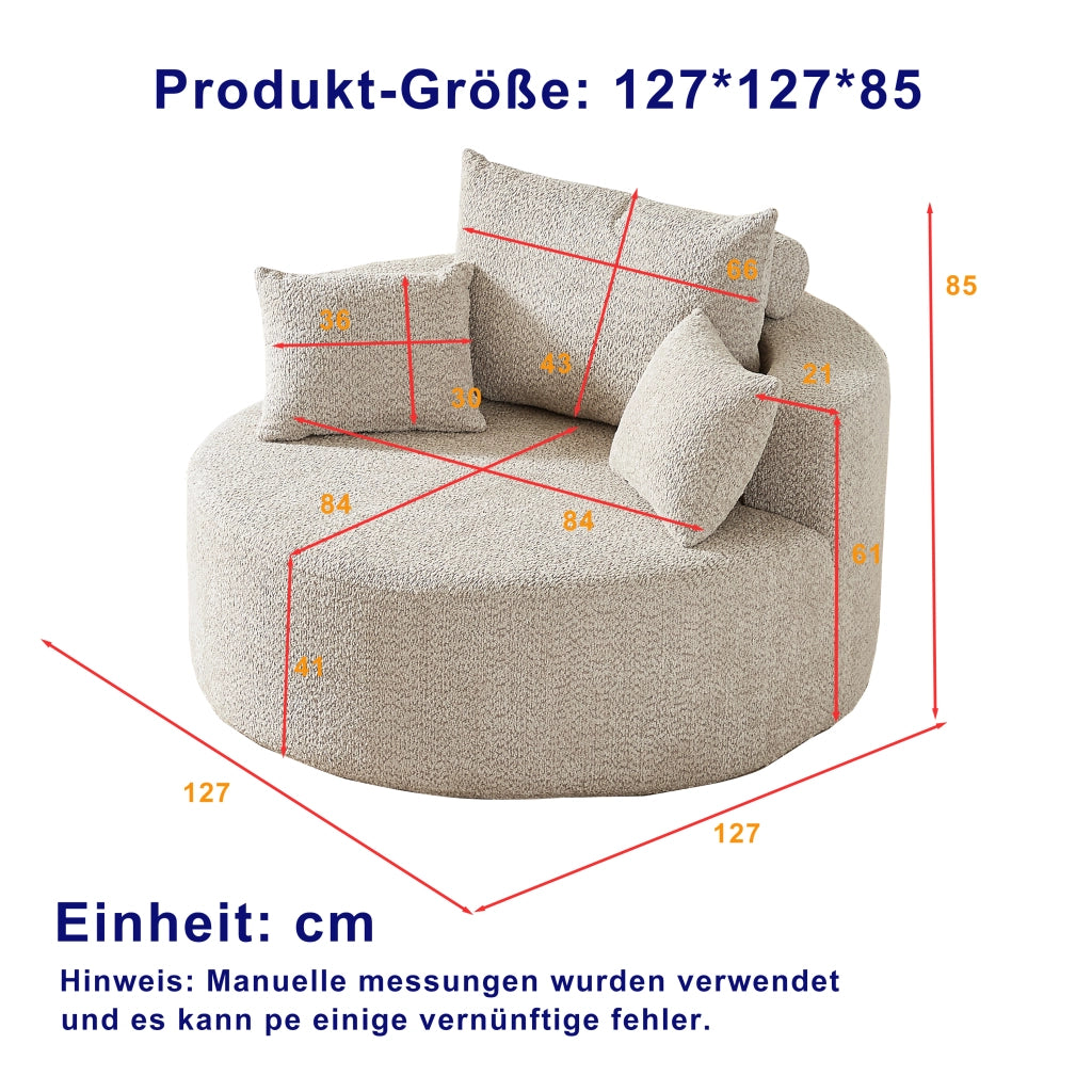 Poltrona Letto Singola in Tessuto Chenille ¨C Xylo ¨C Relax, Grigio