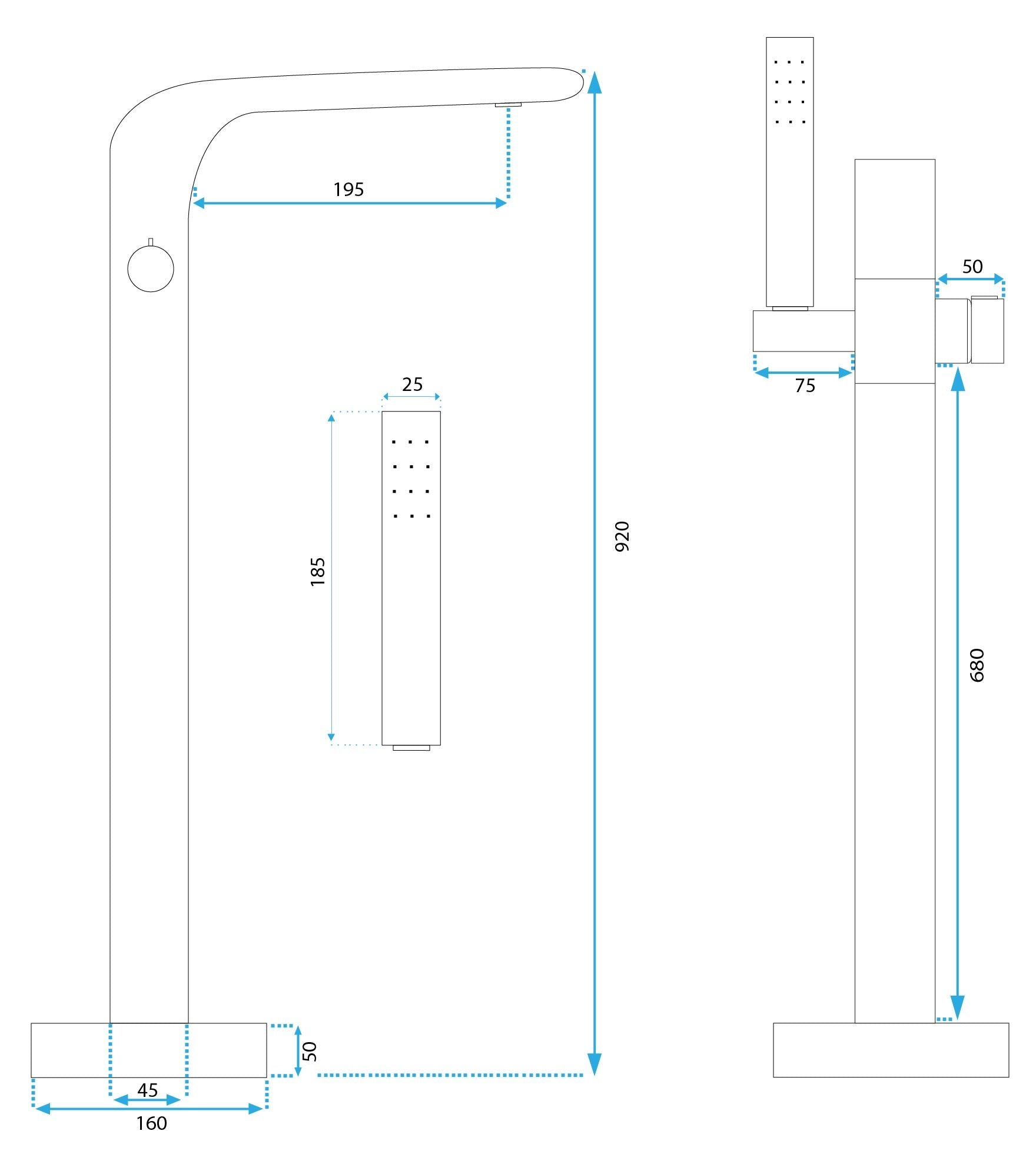 Rubinetto Indipendente Rea Clark Chrome