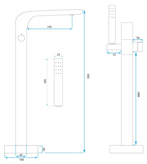Rubinetto Indipendente Rea Clark Chrome