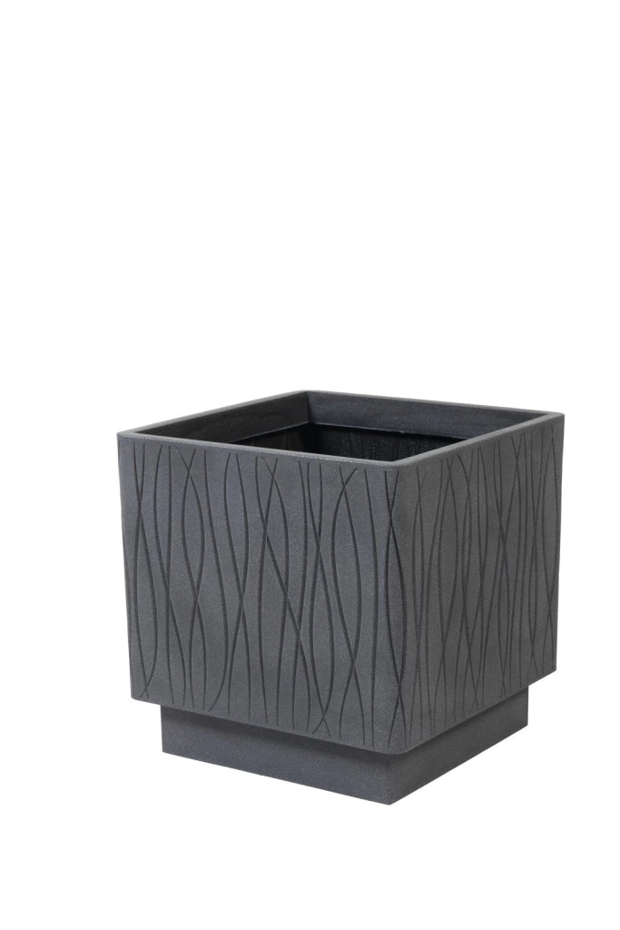 Naturalia Vaso Quadro 40 Plastecnic Vari Colori Colore: Grigio Ardesia