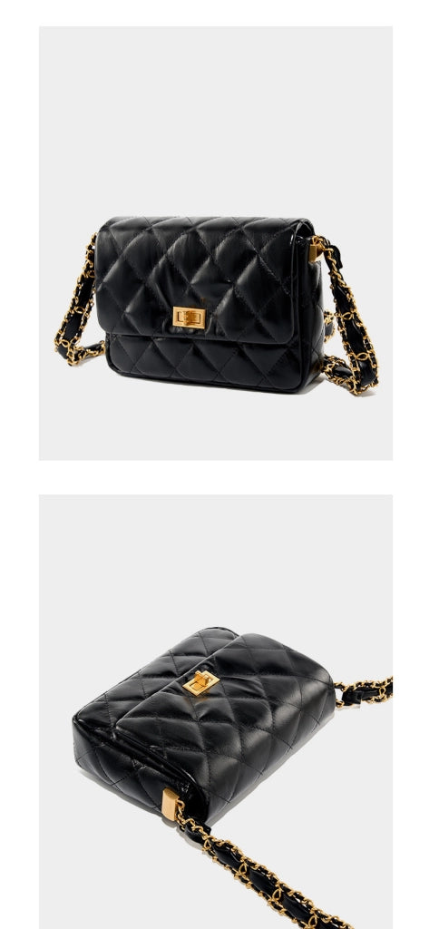 Borse a tracolla da donna in vera pelle, modello Hobo, colore nero